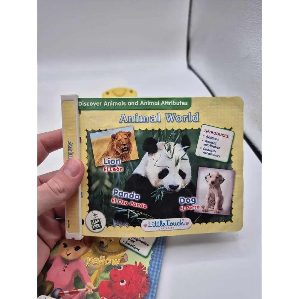 Lot of 3 Leap Frog Little Touch Books and Cartridges All Tested and Working